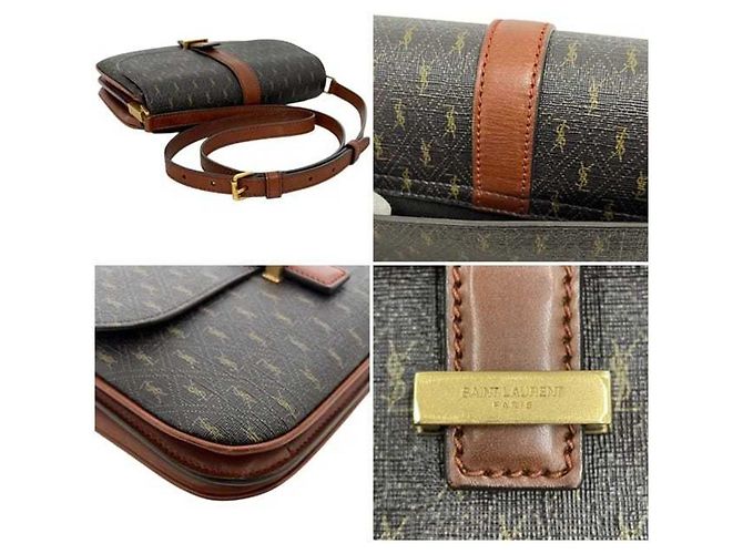 Saint Laurent Schultertasche Braun Dunkelbraun - Ansicht 6