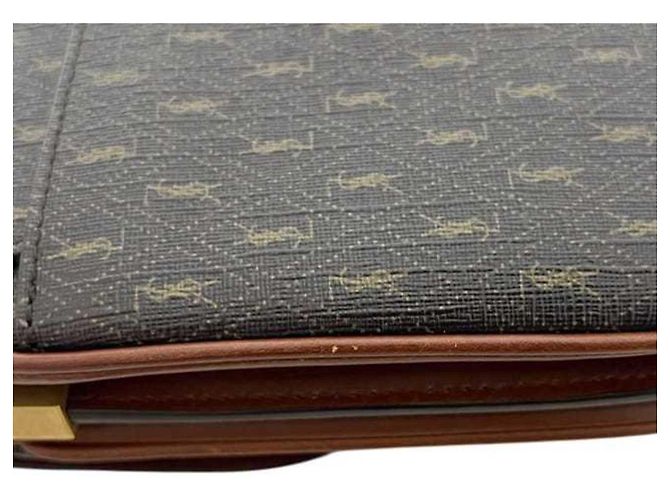 Saint Laurent Schultertasche Braun Dunkelbraun - Ansicht 9