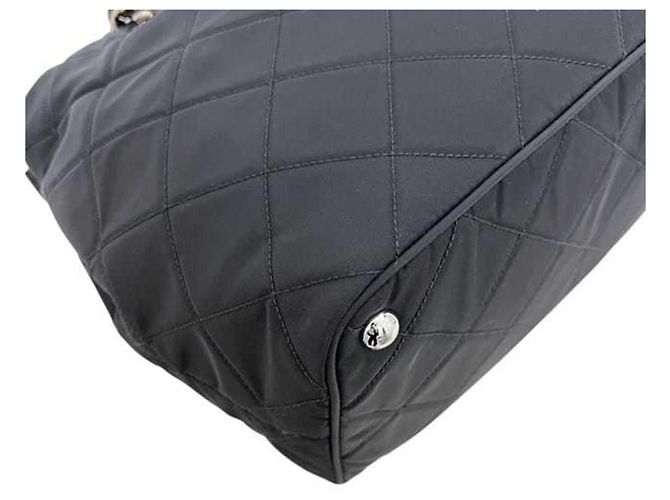 Borsa Tote Prada Chain in Nylon Nero - vista 11