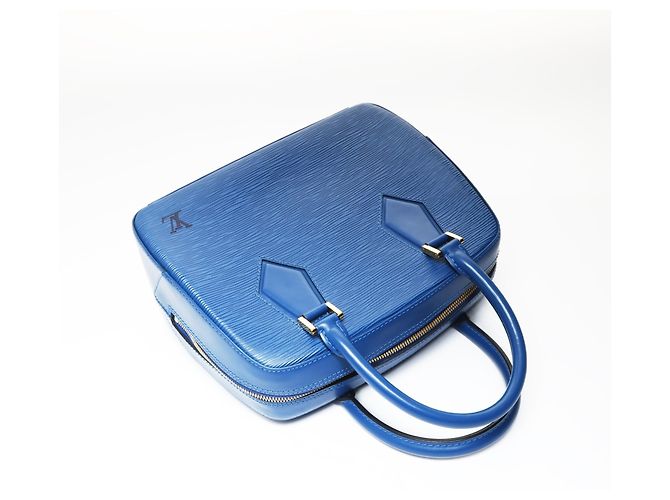 Borsa Louis Vuitton Epi Sablon Blu - vista 9