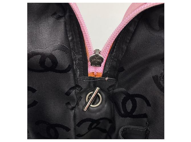 Borsa a Spalla Chanel Cambon Line Nero Rosa - vista 7