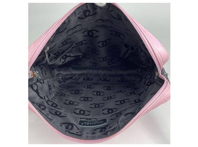 Borsa a Spalla Chanel Cambon Line Nero Rosa - vista 8