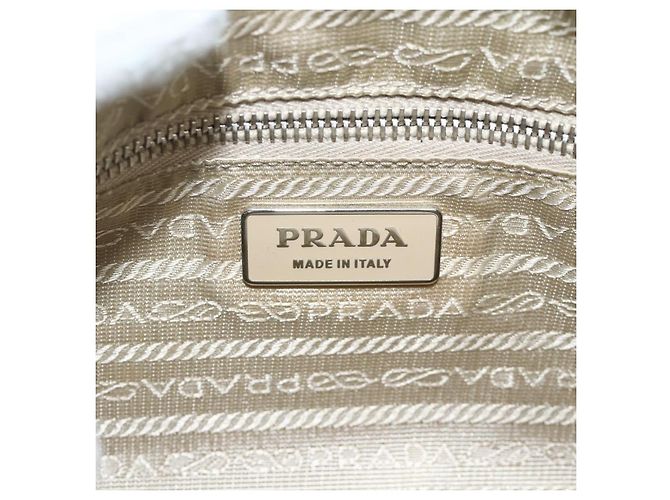 PRADA Borsa a Spalla Nylon Pelle Azzurro Chiaro Argento Auth BAZ537 Blu chiaro - vista 18