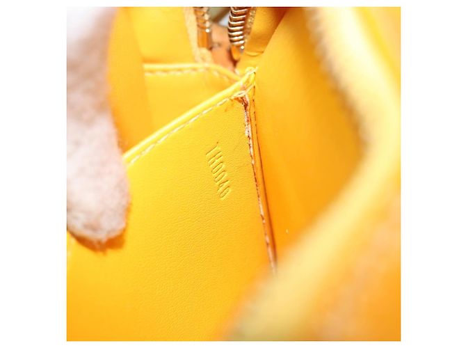 LOUIS VUITTON Borsa a spalla Monogram Vernis Christy MM Gialla M91108 Auth gh1865 Giallo - vista 12