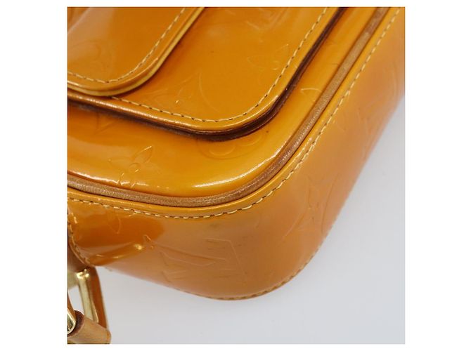 LOUIS VUITTON Borsa a spalla Monogram Vernis Christy MM Gialla M91108 Auth gh1865 Giallo - vista 15