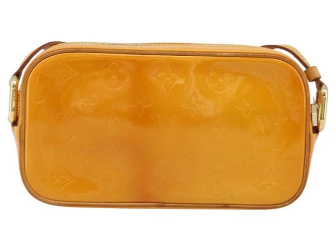 LOUIS VUITTON Borsa a spalla Monogram Vernis Christy MM Gialla M91108 Auth gh1865 Giallo - vista 2