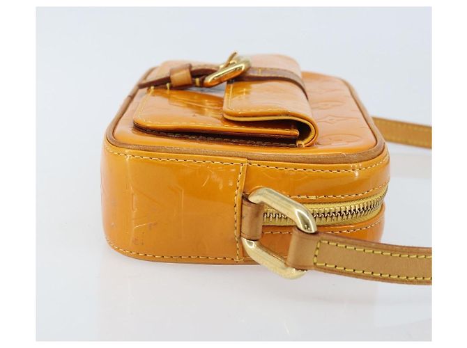 LOUIS VUITTON Borsa a spalla Monogram Vernis Christy MM Gialla M91108 Auth gh1865 Giallo - vista 3