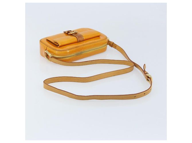 LOUIS VUITTON Borsa a spalla Monogram Vernis Christy MM Gialla M91108 Auth gh1865 Giallo - vista 7