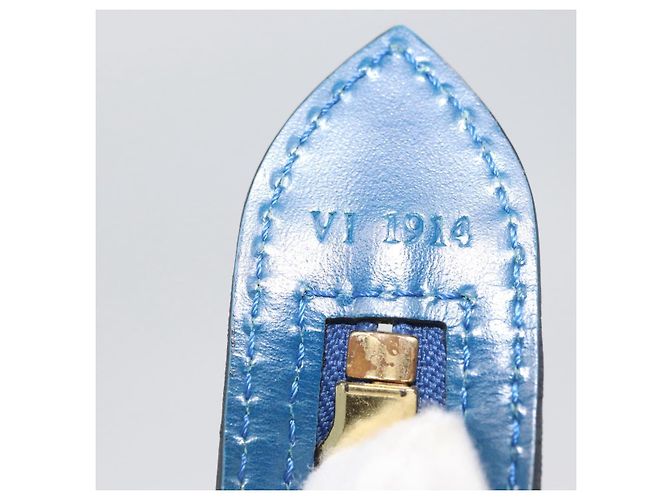 LOUIS VUITTON Borsa a Spalla Epi Saint Jacques Blu M52275 LV Auth SW2284 - vista 12