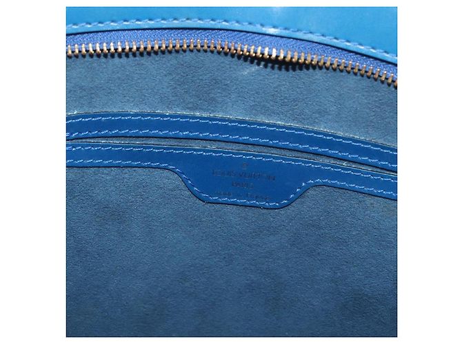 LOUIS VUITTON Borsa a Spalla Epi Saint Jacques Blu M52275 LV Auth SW2284 - vista 17