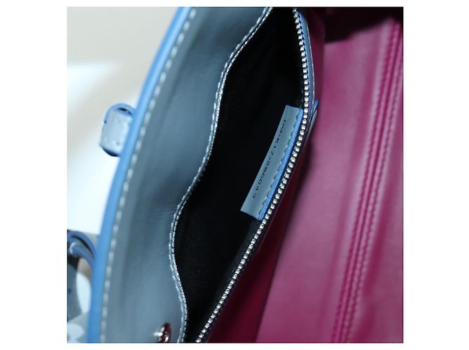 Bulgari BVLGARI x JoJo's Bizarre Adventure Alba Killer Queen Pelle 2way Auth 167094SM Argento Blu chiaro - vista 27