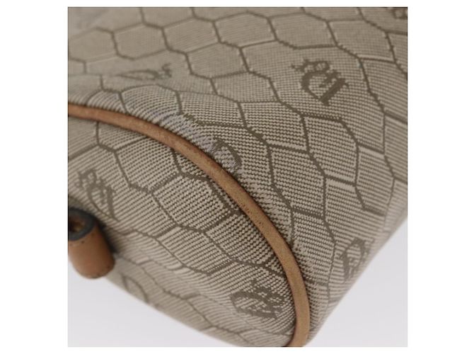 Christian Dior Bolso de hombro de lona de panal PVC beige dorado Auth ARZ525 - vista 14