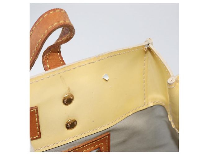 LOUIS VUITTON Borsa a Mano Monogram Vernis Reade PM Perle M91336 LV Auth AMZ367 - vista 11