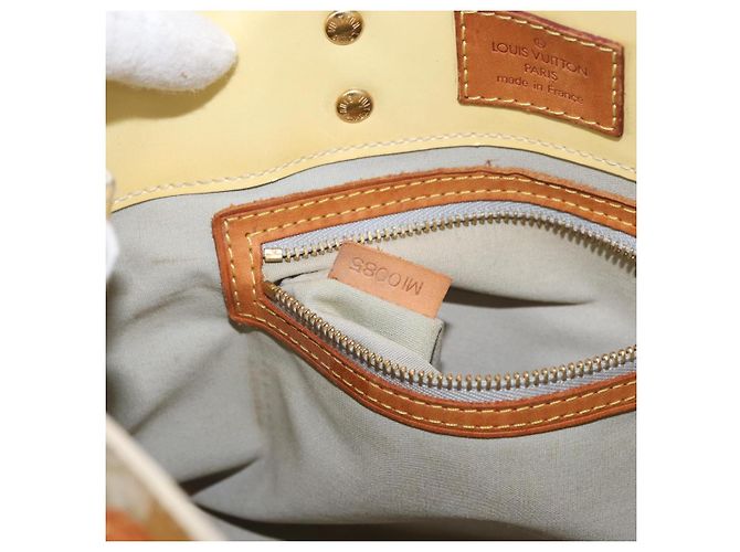 LOUIS VUITTON Borsa a Mano Monogram Vernis Reade PM Perle M91336 LV Auth AMZ367 - vista 12