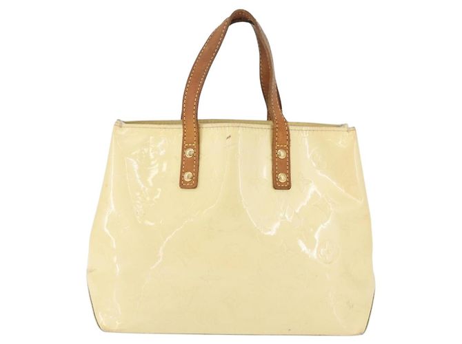 LOUIS VUITTON Borsa a Mano Monogram Vernis Reade PM Perle M91336 LV Auth AMZ367 - vista 13