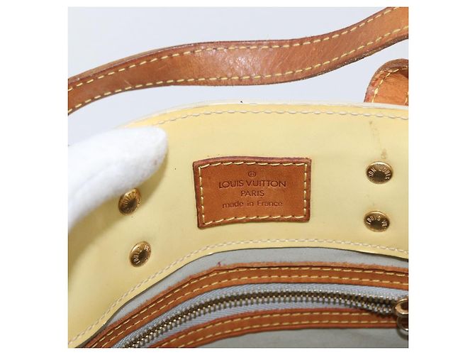 LOUIS VUITTON Borsa a Mano Monogram Vernis Reade PM Perle M91336 LV Auth AMZ367 - vista 19
