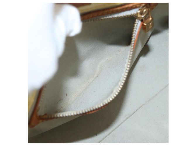 LOUIS VUITTON Borsa a Mano Monogram Vernis Reade PM Perle M91336 LV Auth AMZ367 - vista 23