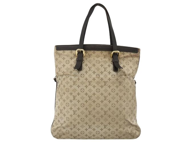 LOUIS VUITTON Borsa Tote Mini Franoise Monogram 2in1 Kaki M92209 LV Auth bs34106 Cachi - vista 2