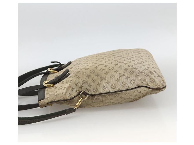 LOUIS VUITTON Borsa Tote Mini Franoise Monogram 2in1 Kaki M92209 LV Auth bs34106 Cachi - vista 3