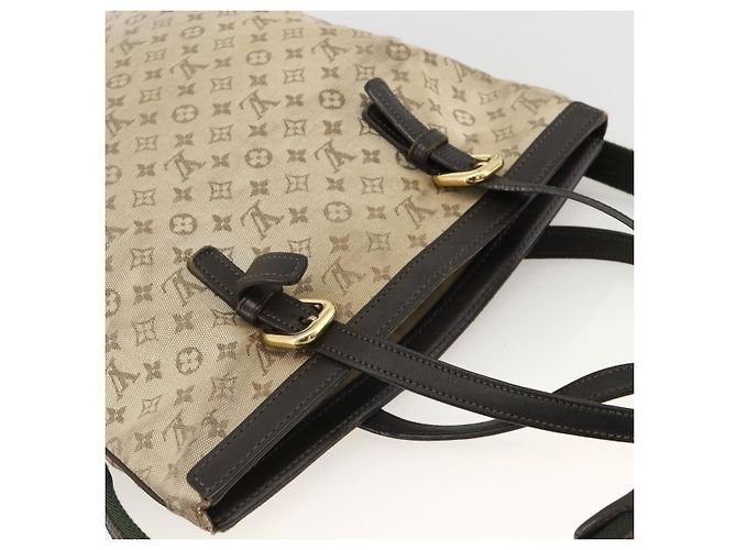LOUIS VUITTON Borsa Tote Mini Franoise Monogram 2in1 Kaki M92209 LV Auth bs34106 Cachi - vista 6