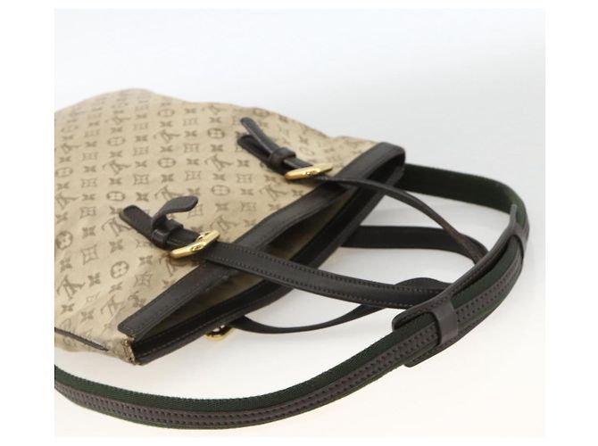LOUIS VUITTON Borsa Tote Mini Franoise Monogram 2in1 Kaki M92209 LV Auth bs34106 Cachi - vista 8