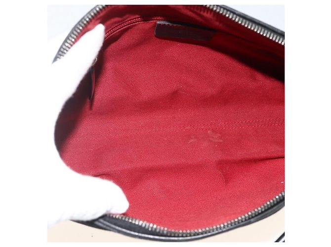 Borsa a Spalla Gancini in Camoscio Nero e Argento di Salvatore Ferragamo Auth gh1993 - vista 11