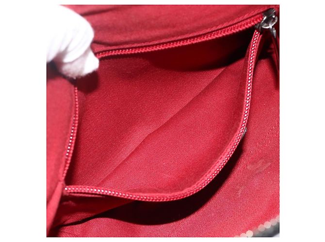 Borsa a Spalla Gancini in Camoscio Nero e Argento di Salvatore Ferragamo Auth gh1993 - vista 20