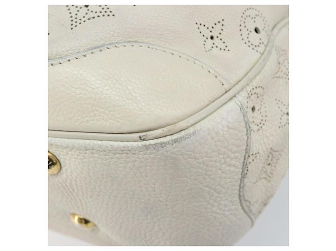 LOUIS VUITTON Borsa Mahina Solar Powered GM Pelle Bianca M93128 LV Auth bs34140 Bianco - vista 14