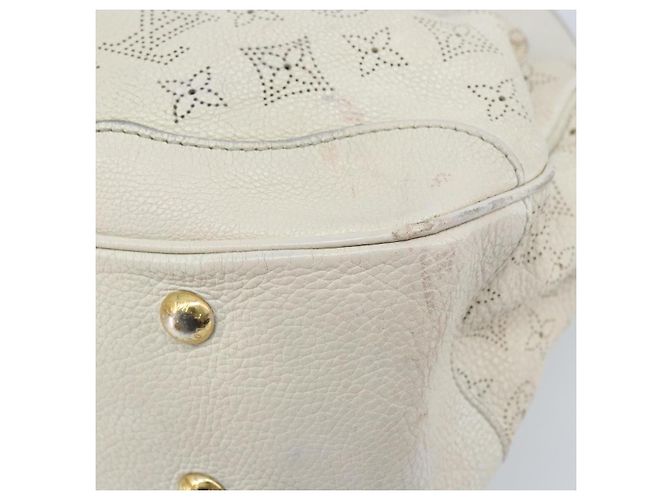 LOUIS VUITTON Borsa Mahina Solar Powered GM Pelle Bianca M93128 LV Auth bs34140 Bianco - vista 16