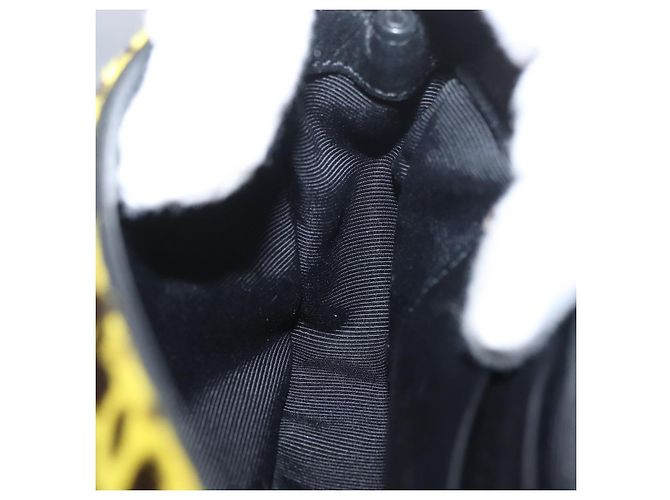 Borsa a catena Cassandra SAINT LAURENT in pelle Harako Gialla Argento Auth YKZ569A Giallo - vista 22