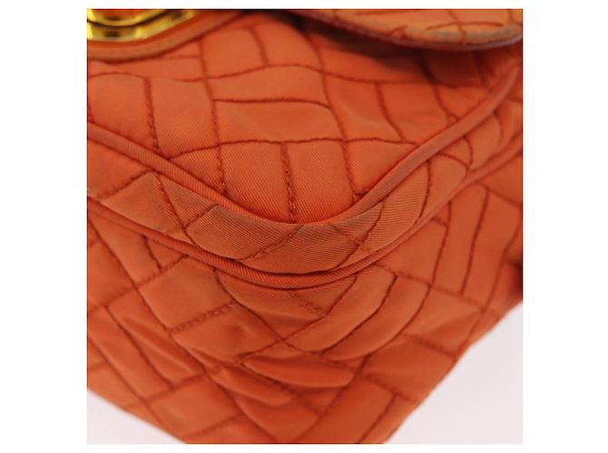 Borsa a Spalla PRADA Nylon Arancione Oro Auth LNZ699 D'oro - vista 14