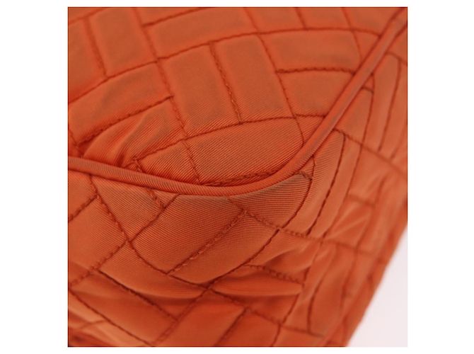 Borsa a Spalla PRADA Nylon Arancione Oro Auth LNZ699 D'oro - vista 15