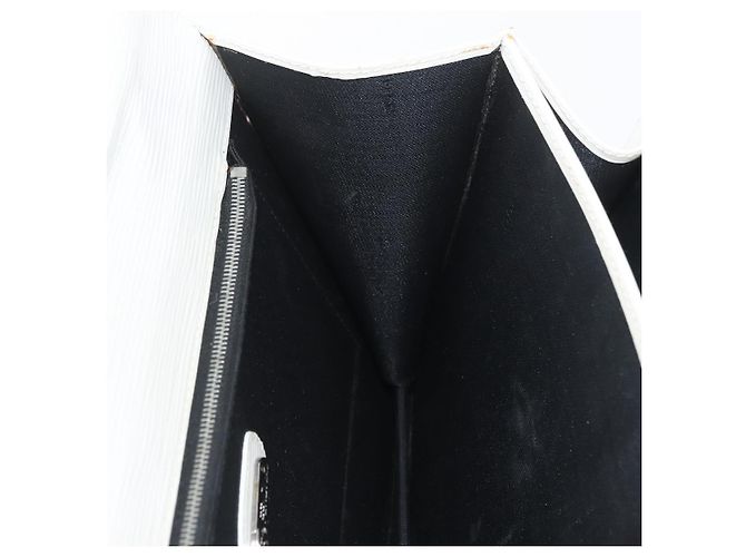 FENDI Handtasche aus Leder 2-in-1 Weiß Silber Authentisch LNZ694 - Ansicht 21