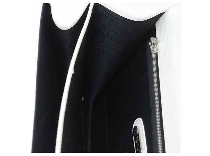 FENDI Handtasche aus Leder 2-in-1 Weiß Silber Authentisch LNZ694 - Ansicht 22
