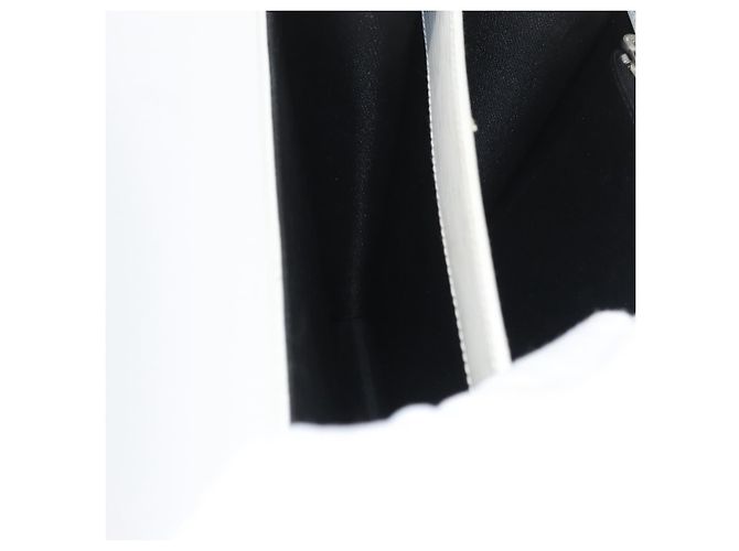 FENDI Handtasche aus Leder 2-in-1 Weiß Silber Authentisch LNZ694 - Ansicht 24