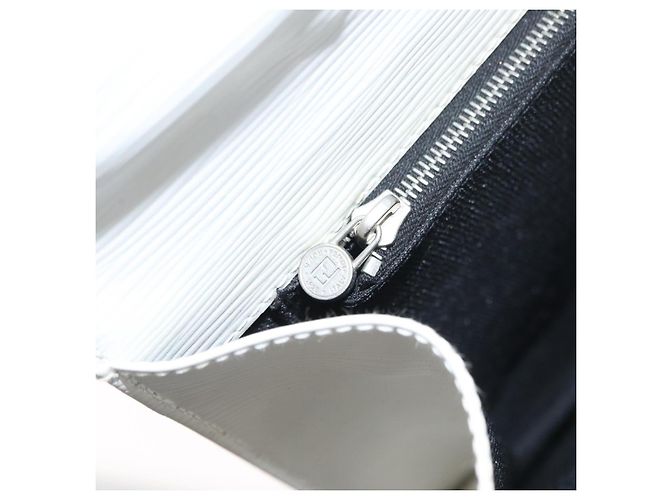 FENDI Handtasche aus Leder 2-in-1 Weiß Silber Authentisch LNZ694 - Ansicht 26