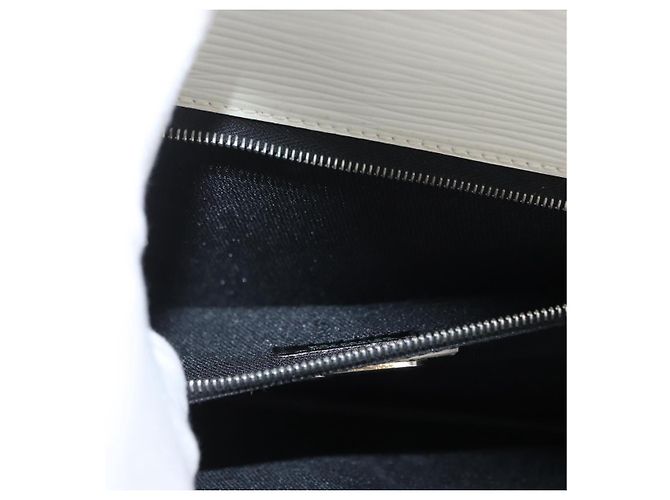 FENDI Handtasche aus Leder 2-in-1 Weiß Silber Authentisch LNZ694 - Ansicht 27