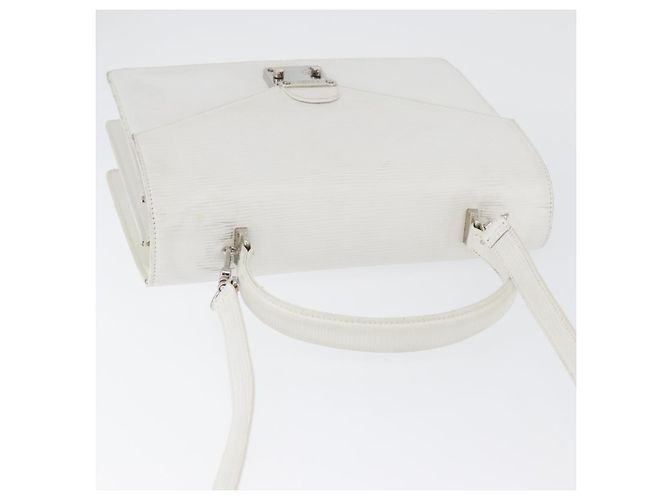 FENDI Handtasche aus Leder 2-in-1 Weiß Silber Authentisch LNZ694 - Ansicht 6