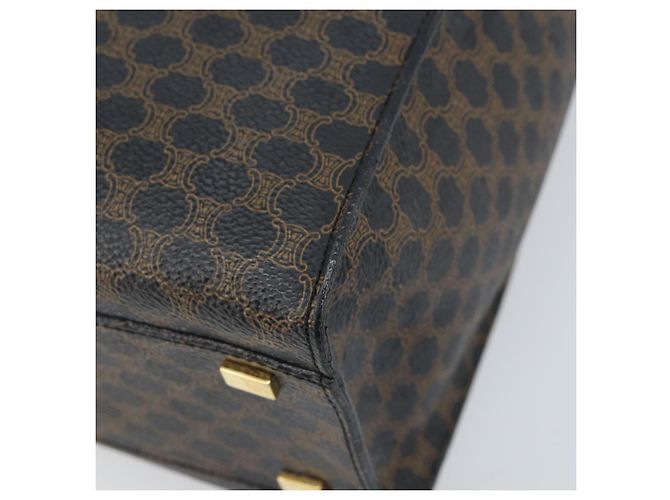 Céline Borsa a mano in tela Macadam CELINE in pelle PVC nera e oro Auth LNZ872A Nero D'oro - view 15