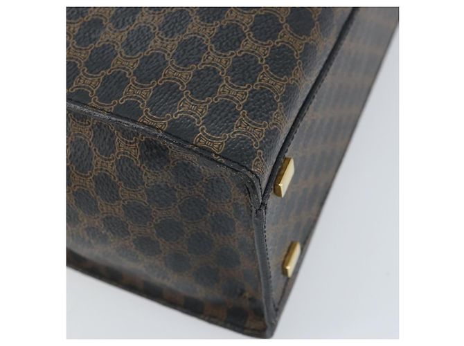 Céline Borsa a mano in tela Macadam CELINE in pelle PVC nera e oro Auth LNZ872A Nero D'oro - view 16