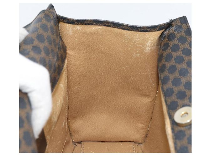 Céline Borsa a mano in tela Macadam CELINE in pelle PVC nera e oro Auth LNZ872A Nero D'oro - view 18