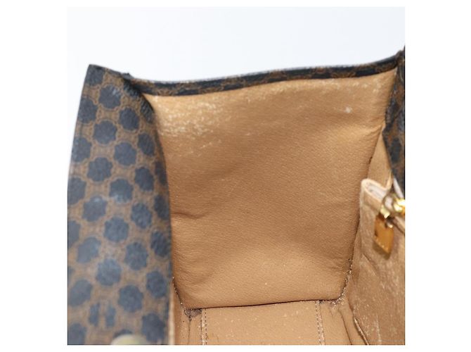 Céline Borsa a mano in tela Macadam CELINE in pelle PVC nera e oro Auth LNZ872A Nero D'oro - view 19