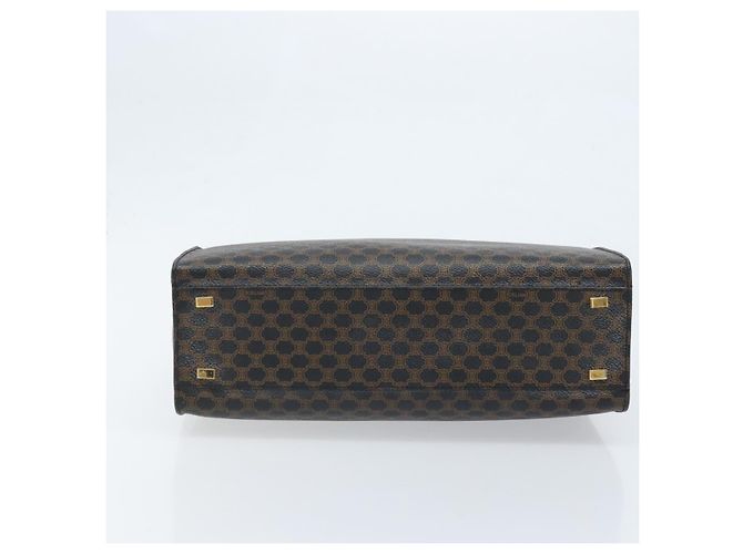 Céline Borsa a mano in tela Macadam CELINE in pelle PVC nera e oro Auth LNZ872A Nero D'oro - view 5
