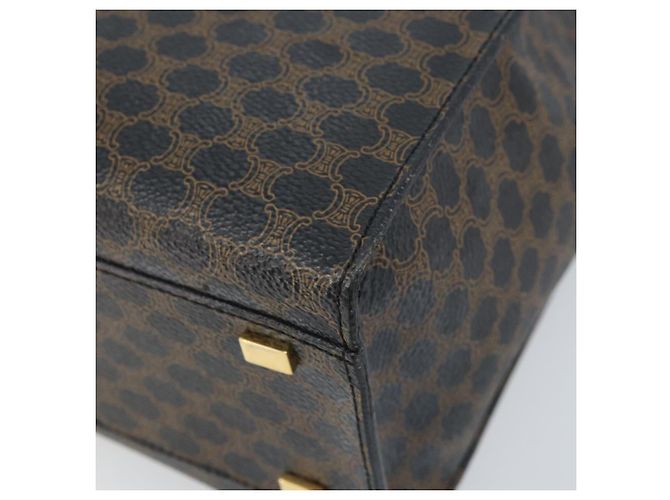 Céline Borsa a mano in tela Macadam CELINE in pelle PVC nera e oro Auth LNZ872A Nero D'oro - view 9
