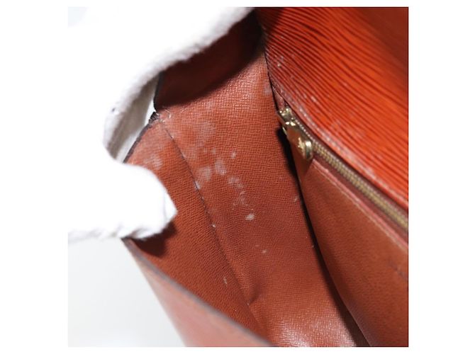 LOUIS VUITTON Borsa a Spalla Epi Saint Cloud GM Marrone M52193 LV Auth LNZ717 - vista 23