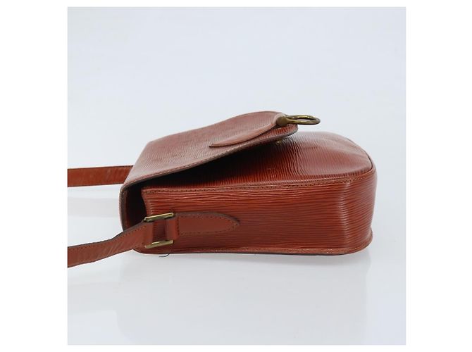 LOUIS VUITTON Borsa a Spalla Epi Saint Cloud GM Marrone M52193 LV Auth LNZ717 - vista 4