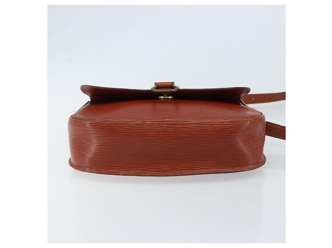 LOUIS VUITTON Borsa a Spalla Epi Saint Cloud GM Marrone M52193 LV Auth LNZ717 - vista 5