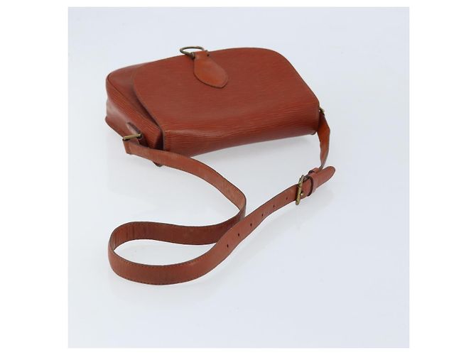 LOUIS VUITTON Borsa a Spalla Epi Saint Cloud GM Marrone M52193 LV Auth LNZ717 - vista 7