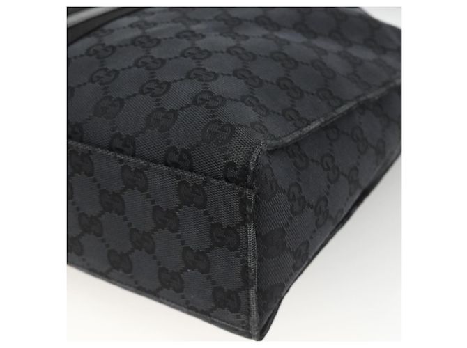 Borsa a Spalla Jackie in Tela GG Gucci in Pelle Nera e Argento 001 3355 Auth BAZ566A Nero - vista 15
