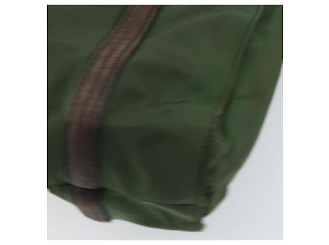PRADA Borsa a mano in nylon verde Auth bs34103 - vista 15